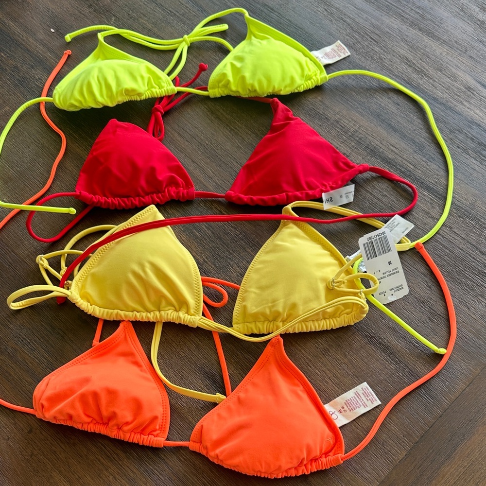Bundle of String Bikini Tops